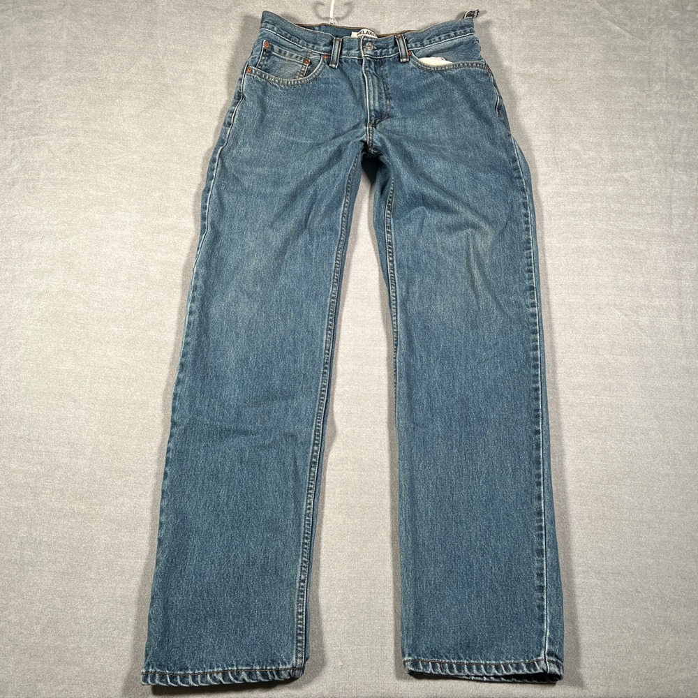 Levi's 550 Relaxed Fit Mid Rise Tapered Leg Jeans Mens 32x34 Blue Cotton Denim